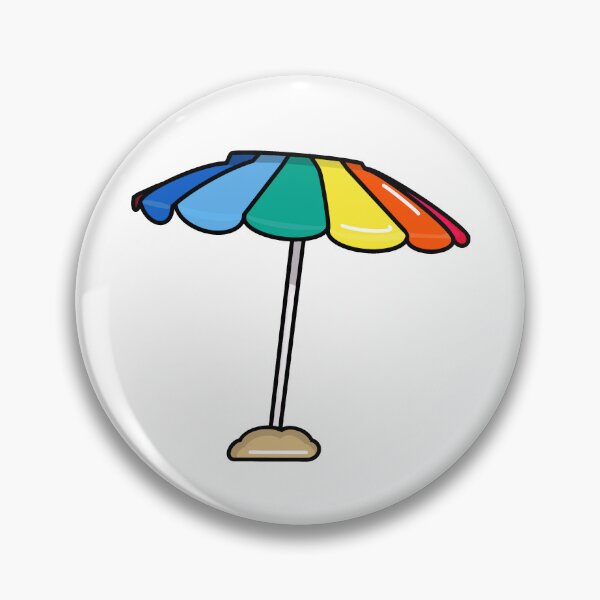 Item preview, Beach Umbrella Sticker | Postcards from Abroad Collection designed and sold by BellaDesignCo.