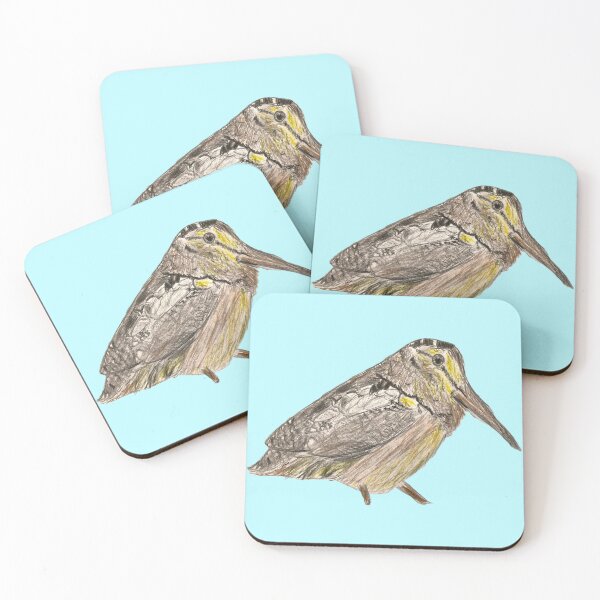 Item preview, American Woodcock - simple blue background designed and sold by woodland-towers.