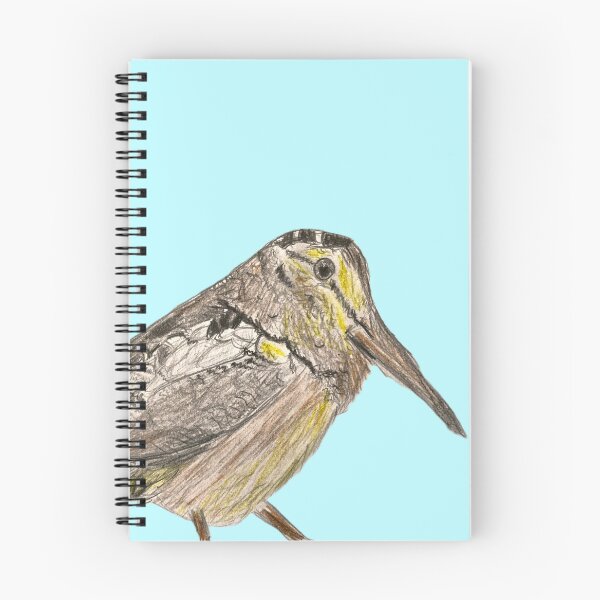 Item preview, American Woodcock - simple blue background designed and sold by woodland-towers.