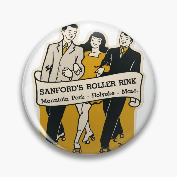 Item preview, Sanford's Roller Rink Holyoke Massachusetts Roller Skating Rink Sticker Decal Label designed and sold by tislord.