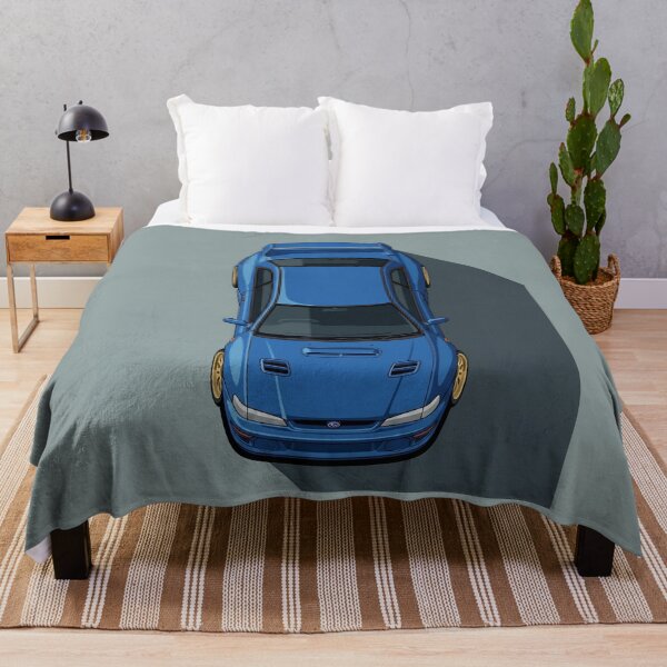 Item preview, Subaru Impreza 22B STi Sonic Blue WRC Top View Vector Art designed and sold by Motorline44.