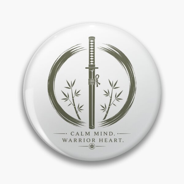 Item preview, Calm Mind Warrior Heart – Stoic Strength Minimal T-Shirt designed and sold by ZorviqueStudio.