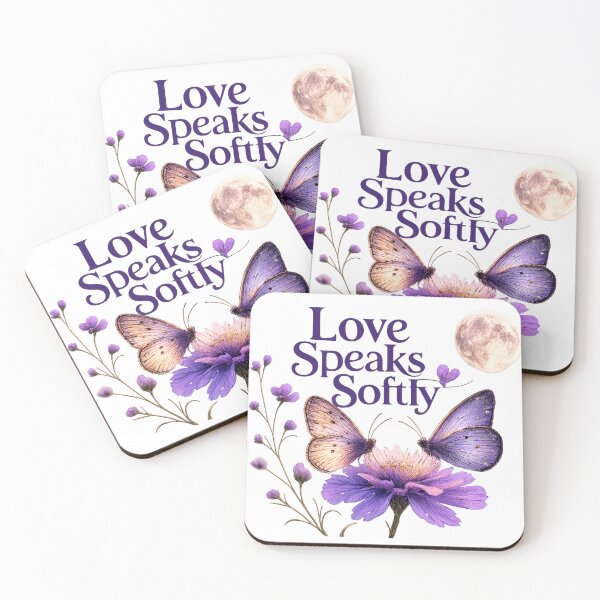 Item preview, Love Speaks Softly, Romantic Butterfly Floral Art, Dreamy Love Design designed and sold by JagrDesigns.