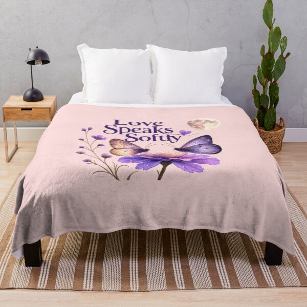Item preview, Love Speaks Softly, Romantic Butterfly Floral Art, Dreamy Love Design designed and sold by JagrDesigns.