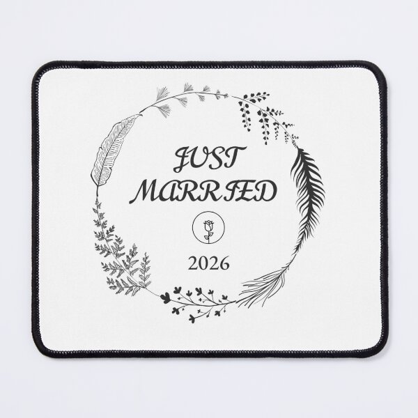Item preview, JUST MARRIED WREATH CUSTOMISABLE WEDDING PRESENT GIFT designed and sold by PapillonTextiles.