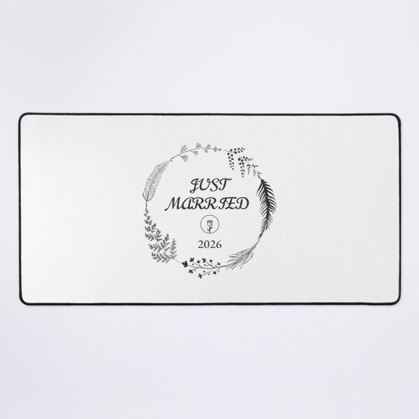 Item preview, JUST MARRIED WREATH CUSTOMISABLE WEDDING PRESENT GIFT designed and sold by PapillonTextiles.