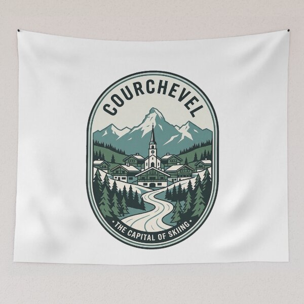 Item preview, Vintage Courchevel France Ski Resort Alpine Badge designed and sold by k3rstman1.
