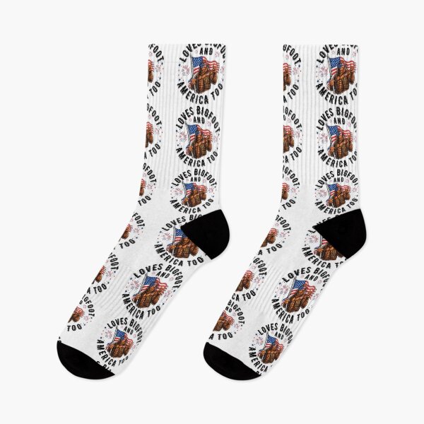 Item preview, Love Bigfoot And America Too Patriotic Sasquatch USA Flag Vintage designed and sold by Teetreasure2.