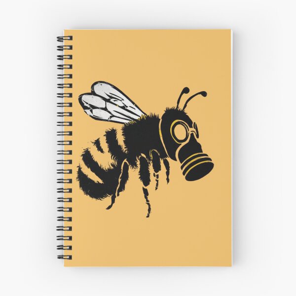 Item preview, bee wearing a gas mask designed and sold by 123ks.