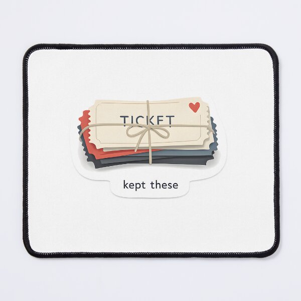 Item preview, Kept These Minimal Movie Ticket Design designed and sold by Naviora.