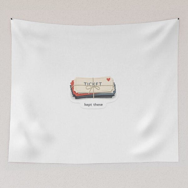 Item preview, Kept These Minimal Movie Ticket Design designed and sold by Naviora.