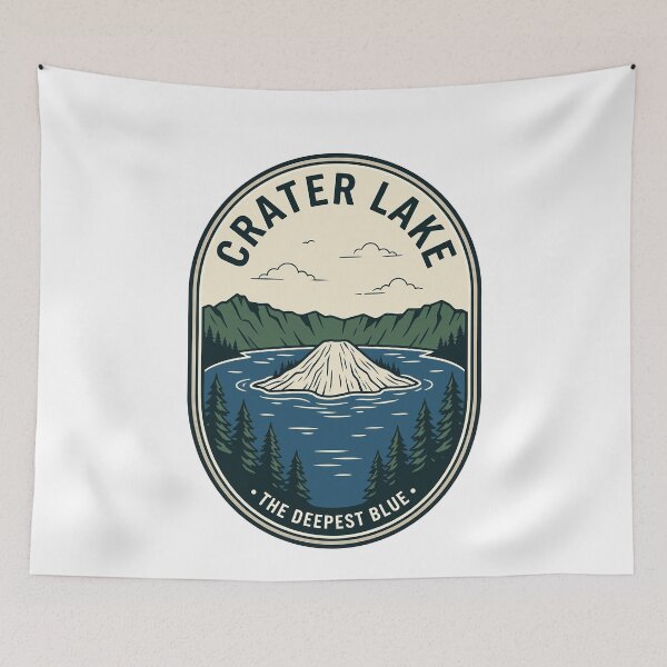 Item preview, Vintage Crater Lake Oregon National Park Badge designed and sold by k3rstman1.