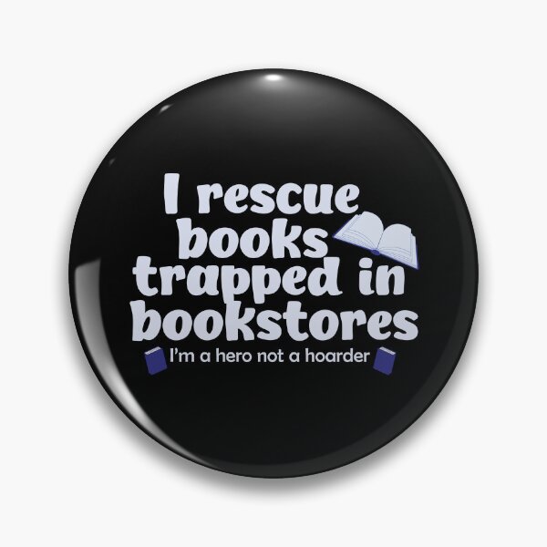 Item preview, Heroic Book Rescuer Not a Hoarder Funny Book Lover Design designed and sold by Hallowed Artistry.