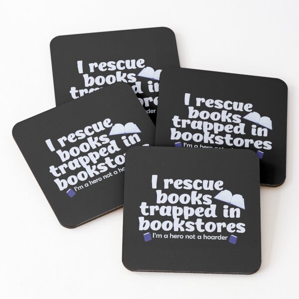 Item preview, Heroic Book Rescuer Not a Hoarder Funny Book Lover Design designed and sold by Hallowed Artistry.