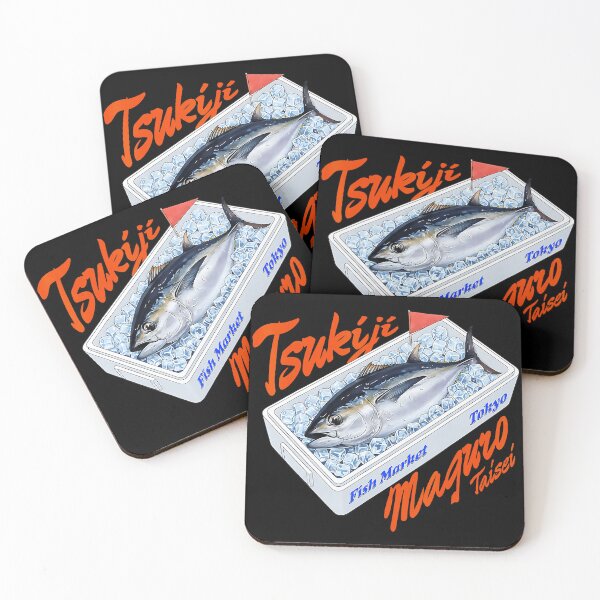Item preview, Tsukiji Fish Market Tuna Crate Retro Japanese Street Food designed and sold by titanlevi.