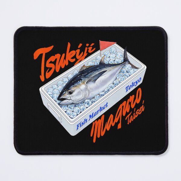 Item preview, Tsukiji Fish Market Tuna Crate Retro Japanese Street Food designed and sold by titanlevi.
