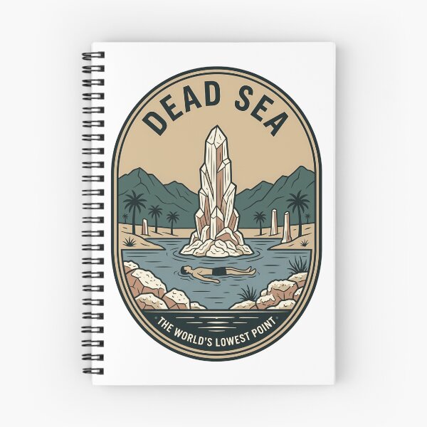 Item preview, Vintage Dead Sea Travel Badge Salt Formations designed and sold by k3rstman1.