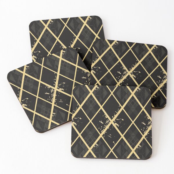 Item preview, Midnight Gold Argyle Luxe designed and sold by Exodoi.