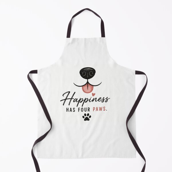Item preview, Happiness Has Four Paws Shirt | Minimal Cute Dog Lover Design designed and sold by PoojaArtLab.