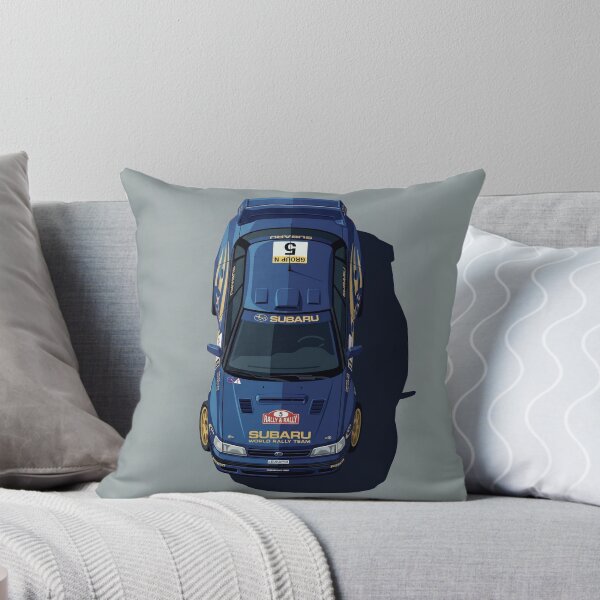 Item preview, Subaru Legacy RS Group A Rally Blue Top View Vector Art designed and sold by Motorline44.