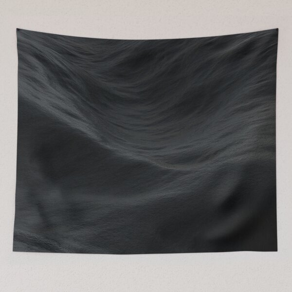 Item preview, Minimalist Black Sand Dunes | Dark Textured Abstract Digital Art designed and sold by Midnight Veil Designs.