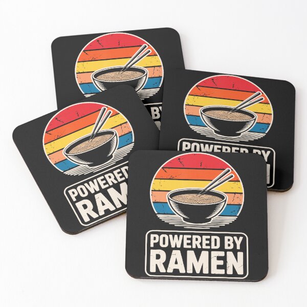 Item preview, Powered By Ramen Vintage Japanese Noodle Bowl Funny Retro designed and sold by titanlevi.