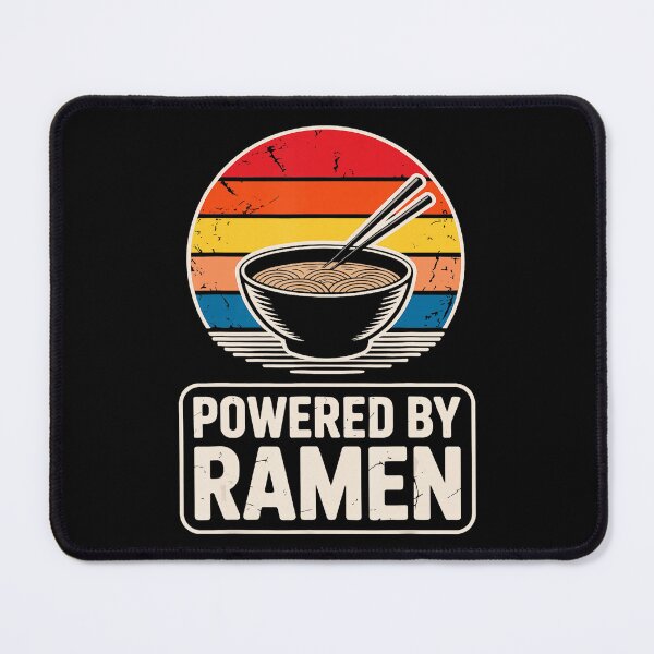 Item preview, Powered By Ramen Vintage Japanese Noodle Bowl Funny Retro designed and sold by titanlevi.