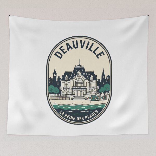 Item preview, Vintage Deauville La Reine Des Plages Badge designed and sold by k3rstman1.