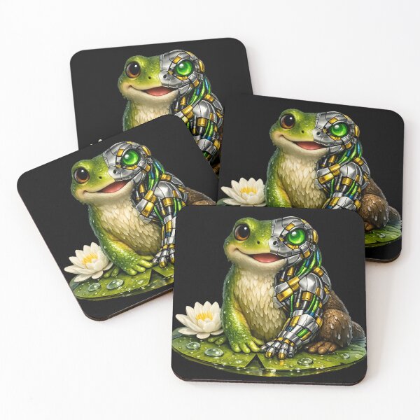 Item preview, Biomechanical Frog – Futuristic Nature Fusion designed and sold by Naturalite19.