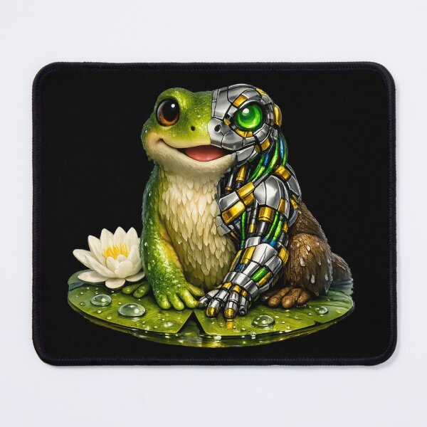 Item preview, Biomechanical Frog – Futuristic Nature Fusion designed and sold by Naturalite19.