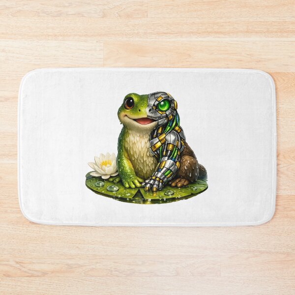 Item preview, Biomechanical Frog – Futuristic Nature Fusion designed and sold by Naturalite19.