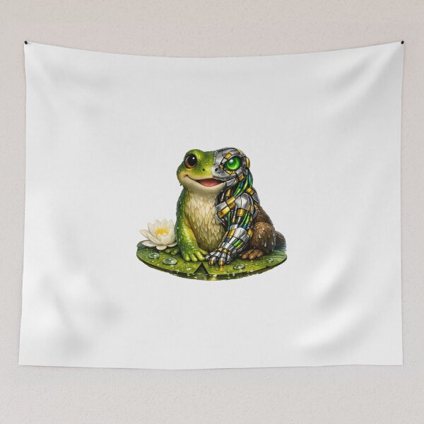 Item preview, Biomechanical Frog – Futuristic Nature Fusion designed and sold by Naturalite19.