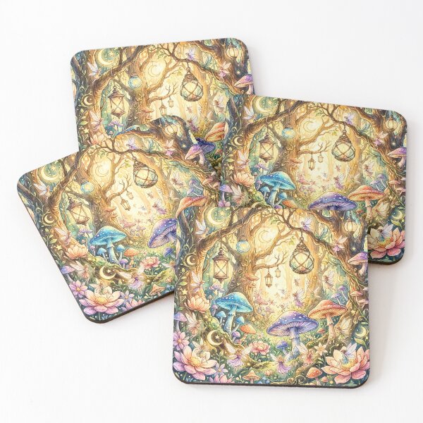 Item preview, Enchanted Fairy Mushroom Forest Gathering designed and sold by Petal & Pattern Co.