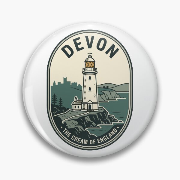 Item preview, Vintage Devon Lighthouse Coastal Travel Badge designed and sold by k3rstman1.