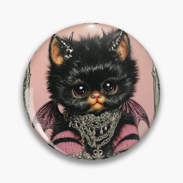 Item preview, Black cat with bat wings — Emo Scene Gothic Style designed and sold by sole-vika.