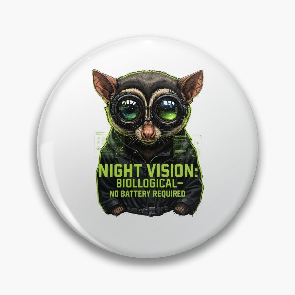 Item preview, Cyberpunk Night Vision Animal Funny Sci-Fi Gamer designed and sold by etuvibes.