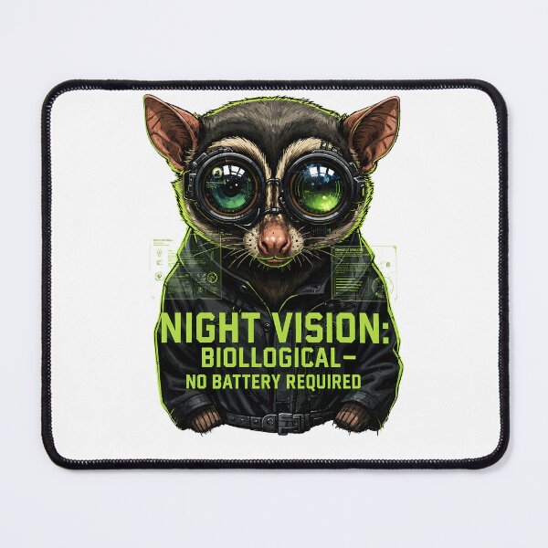 Item preview, Cyberpunk Night Vision Animal Funny Sci-Fi Gamer designed and sold by etuvibes.