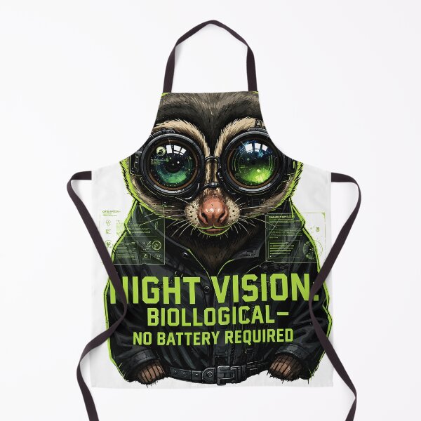 Item preview, Cyberpunk Night Vision Animal Funny Sci-Fi Gamer designed and sold by etuvibes.