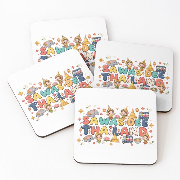 Item preview, Sa Was Dee Thailand – Cute Thailand Travel Illustration designed and sold by Beeform.