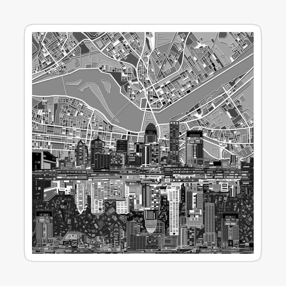 Louisville Downtown Elevated Skyline iPhone 11 Pro Max Case by Davel5957 