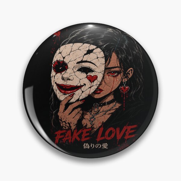 Artikelvorschau, Fake Love Anime Girl – Dark Aesthetic Broken Heart Gothic Streetwea entworfen und verkauft von saamessart.