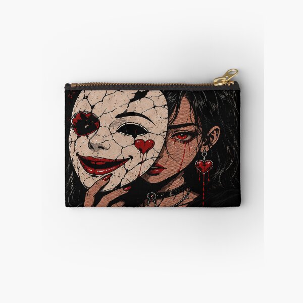 Item preview, Fake Love Anime Girl – Dark Aesthetic Broken Heart Gothic Streetwea designed and sold by saamessart.