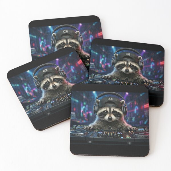 Item preview, DJ Raccoon: Scratch Master Nightclub Edition designed and sold by Wild Hare.