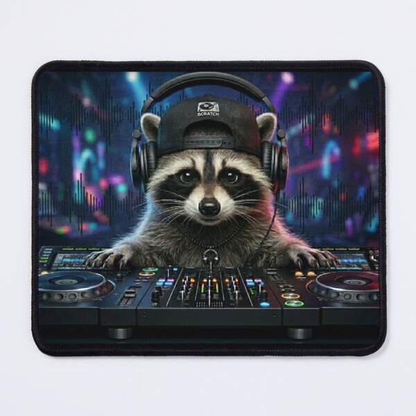 Item preview, DJ Raccoon: Scratch Master Nightclub Edition designed and sold by Wild Hare.