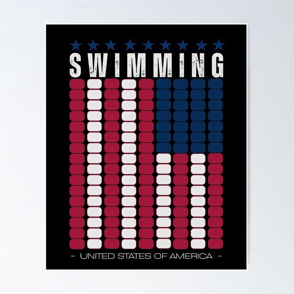 Item preview, USA Swimming (White) designed and sold by BasicArtChick.