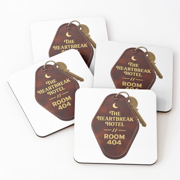 Item preview, Heartbreak Hotel Room 404 Vintage Motel Key Tag designed and sold by krish-prints.