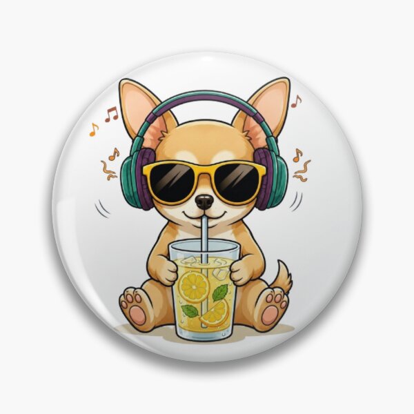 Item preview, Summer Vibes – Music Loving Chihuahua Art designed and sold by Dogandesighn.