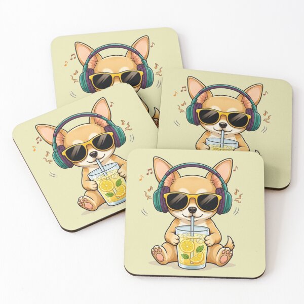 Item preview, Summer Vibes – Music Loving Chihuahua Art designed and sold by Dogandesighn.