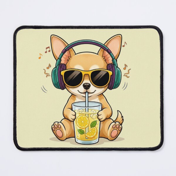 Item preview, Summer Vibes – Music Loving Chihuahua Art designed and sold by Dogandesighn.