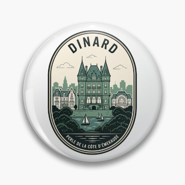 Item preview, Vintage Dinard France Emerald Coast Travel Badge designed and sold by k3rstman1.
